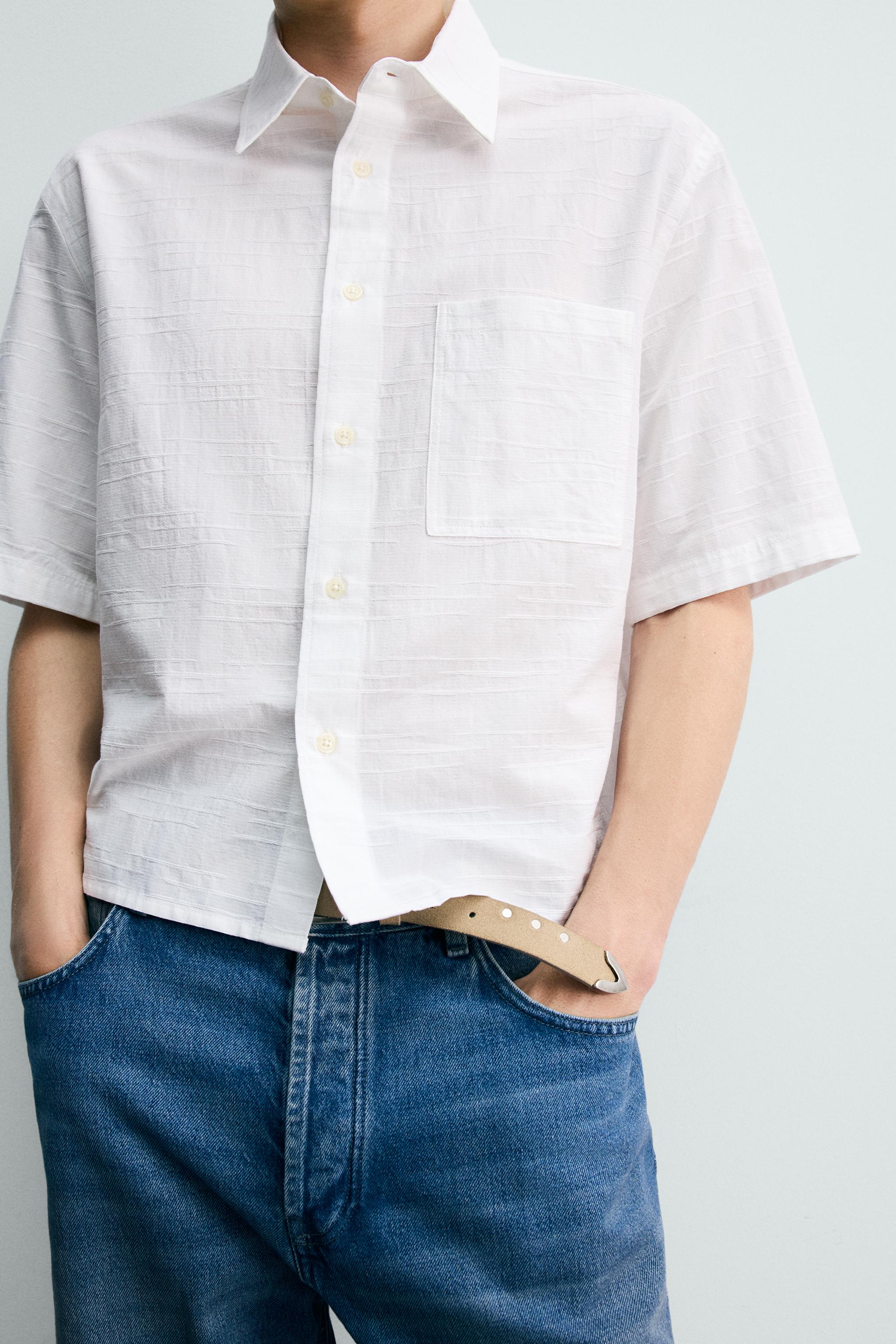 RELAXED FIT TEXTURED SHIRT